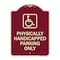 Signmission Physically Handicapped Parking W/ Graphic Heavy-Gauge Aluminum Sign, 24" x 18", BU-1824-23303 A-DES-BU-1824-23303 - alternate 1